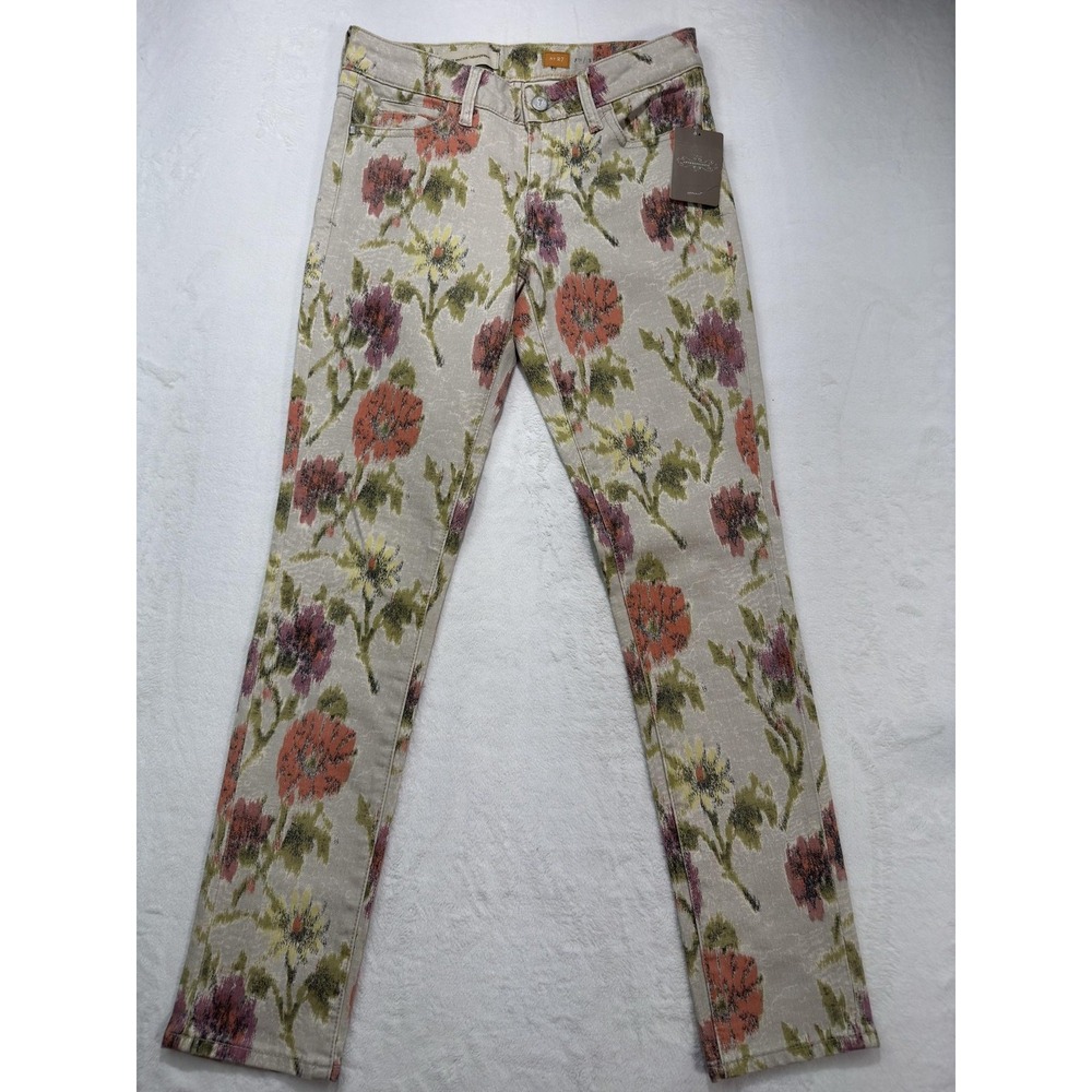 Pilcro And The Letterpress Jeans Womens 27 Floral Skinny Anthropologie‎ Denim